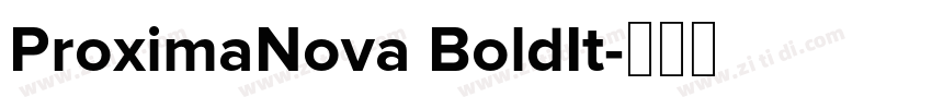ProximaNova BoldIt字体转换